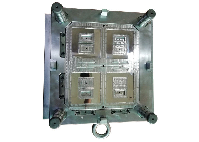 कस्टम 4 गुहाओं इलेक्ट्रॉनिक भागों के लिए उच्च परिशुद्धता प्लास्टिक इंजेक्शन मोल्डिंग